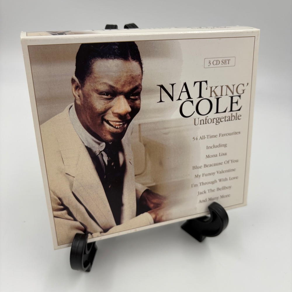 Nat King Cole Unforgettable 3 CD Set Box Set Gold Preowned 54 Tracks 2003
